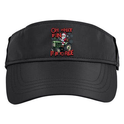 Farm Fun To Ride Santa Tractor Christmas Adult Drive Performance Visor