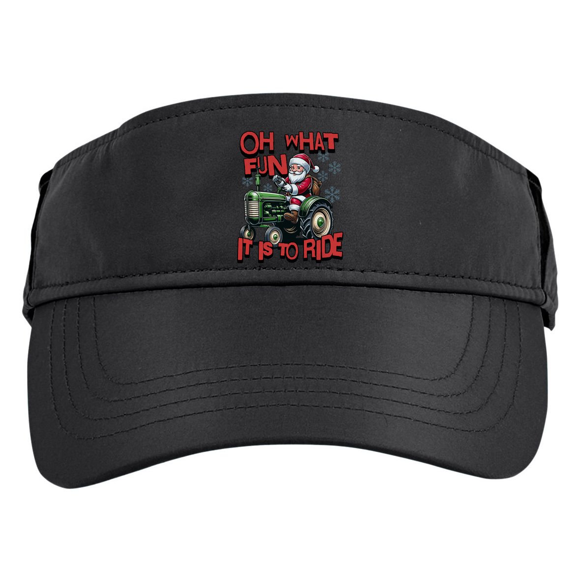 Farm Fun To Ride Santa Tractor Christmas Adult Drive Performance Visor