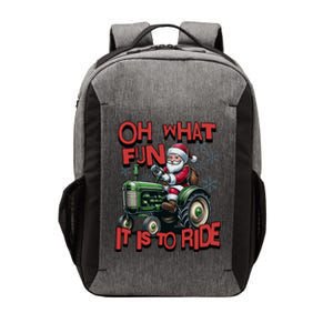 Farm Fun To Ride Santa Tractor Christmas Vector Backpack