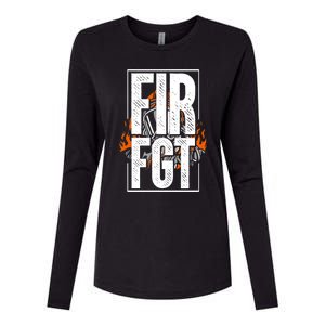 Firefighter Fire Truck Fire Departt Rescue Fire Gift Womens Cotton Relaxed Long Sleeve T-Shirt