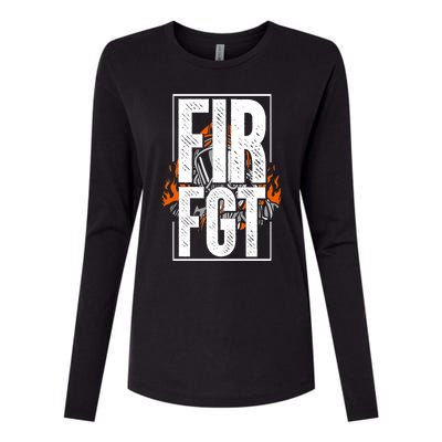 Firefighter Fire Truck Fire Departt Rescue Fire Gift Womens Cotton Relaxed Long Sleeve T-Shirt