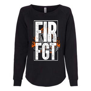 Firefighter Fire Truck Fire Departt Rescue Fire Gift Womens California Wash Sweatshirt