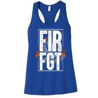 Firefighter Fire Truck Fire Departt Rescue Fire Gift Women's Racerback Tank