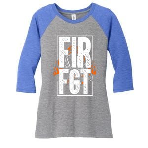 Firefighter Fire Truck Fire Departt Rescue Fire Gift Women's Tri-Blend 3/4-Sleeve Raglan Shirt