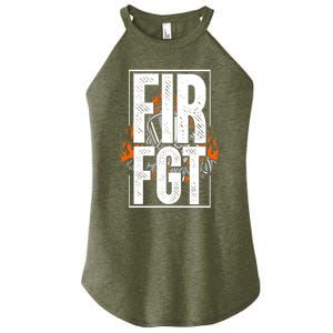 Firefighter Fire Truck Fire Departt Rescue Fire Gift Women's Perfect Tri Rocker Tank