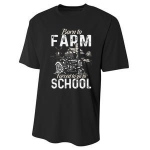 Funny Farmer Tractor Tractor Lover Rancher Performance Sprint T-Shirt