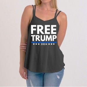 #Freetrump, Free Trump, Trump Is Innocent Free Trump 2024 Women's Strappy Tank