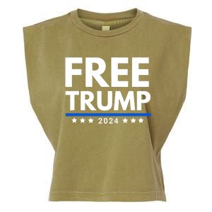 #Freetrump, Free Trump, Trump Is Innocent Free Trump 2024 Garment-Dyed Women's Muscle Tee