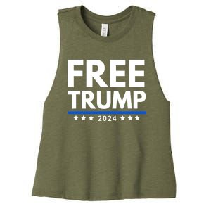 #Freetrump, Free Trump, Trump Is Innocent Free Trump 2024 Women's Racerback Cropped Tank