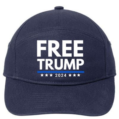 #Freetrump, Free Trump, Trump Is Innocent Free Trump 2024 7-Panel Snapback Hat