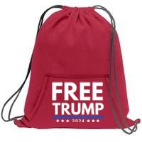 #Freetrump, Free Trump, Trump Is Innocent Free Trump 2024 Sweatshirt Cinch Pack Bag