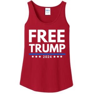 #Freetrump, Free Trump, Trump Is Innocent Free Trump 2024 Ladies Essential Tank