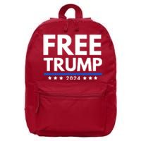 #Freetrump, Free Trump, Trump Is Innocent Free Trump 2024 16 in Basic Backpack