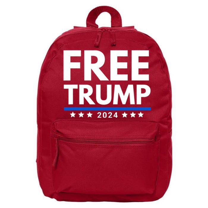 #Freetrump, Free Trump, Trump Is Innocent Free Trump 2024 16 in Basic Backpack