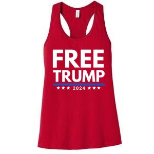 #Freetrump, Free Trump, Trump Is Innocent Free Trump 2024 Women's Racerback Tank