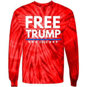 #Freetrump, Free Trump, Trump Is Innocent Free Trump 2024 Tie-Dye Long Sleeve Shirt