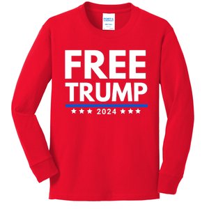 #Freetrump, Free Trump, Trump Is Innocent Free Trump 2024 Kids Long Sleeve Shirt