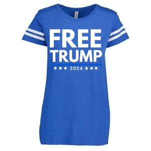 #Freetrump, Free Trump, Trump Is Innocent Free Trump 2024 Enza Ladies Jersey Football T-Shirt