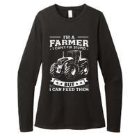 Funny Farming Tractor I'm A Farmer I Feed People Womens CVC Long Sleeve Shirt