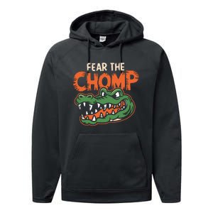 Florida Fear The Chomp Gator Performance Fleece Hoodie