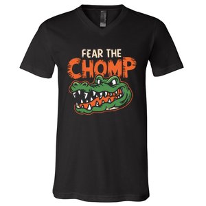 Florida Fear The Chomp Gator V-Neck T-Shirt