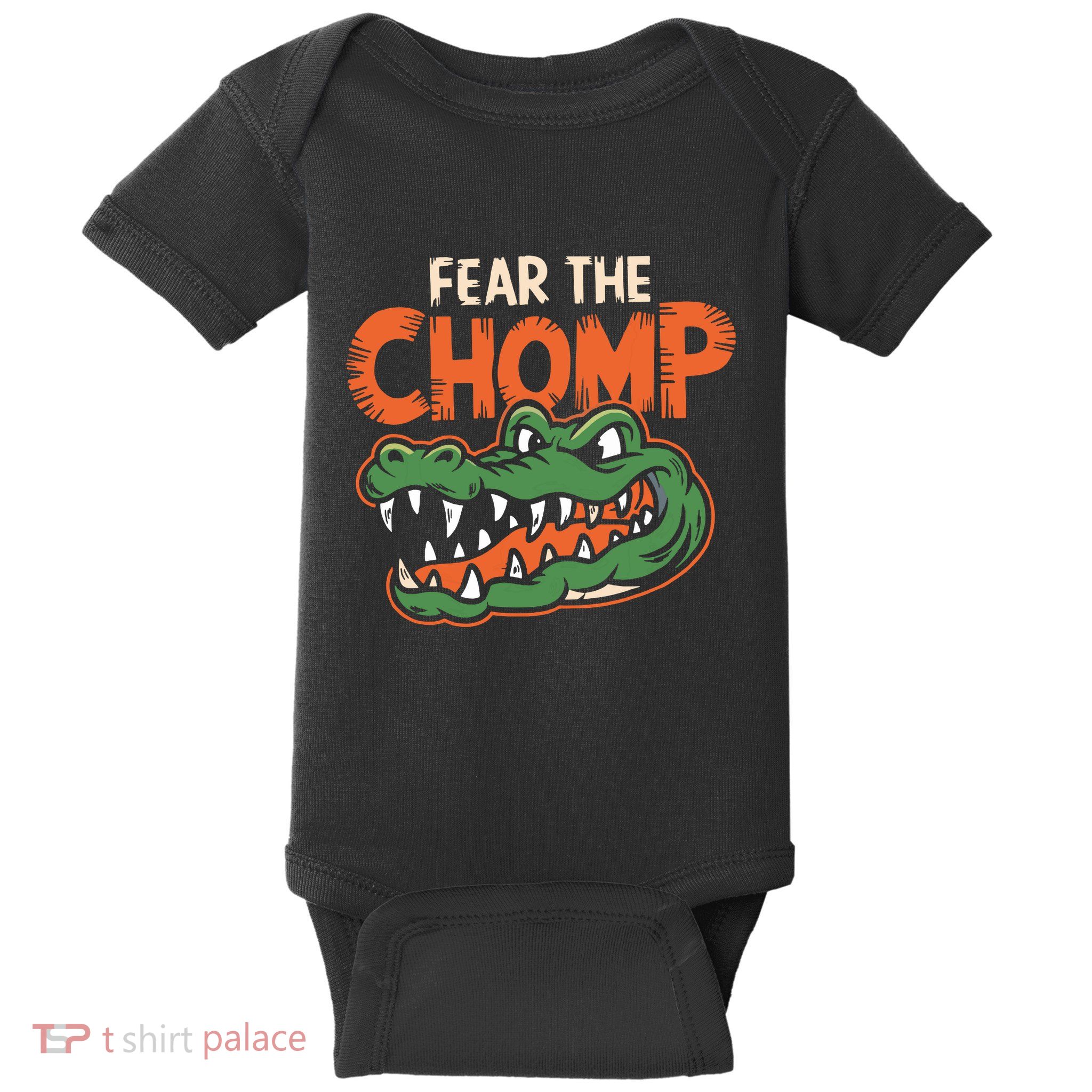 Florida Fear The Chomp Gator Baby Bodysuit