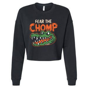 Florida Fear The Chomp Gator Cropped Pullover Crew