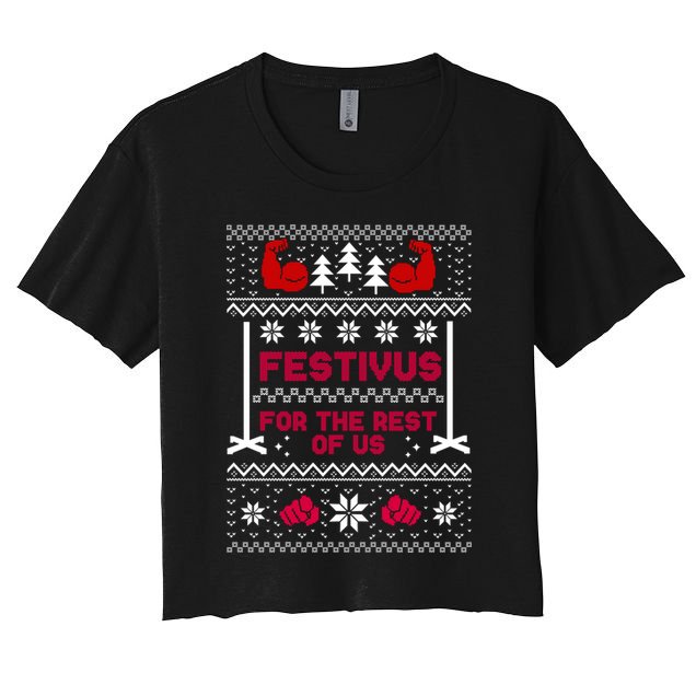 Festivus For The Rest Of Us Christmas Sweater Classic Crop Top