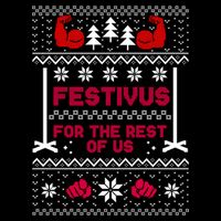Festivus For The Rest Of Us Christmas Sweater Classic Women's Crop Top Tee