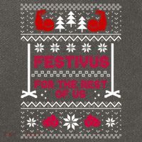 Festivus For The Rest Of Us Christmas Sweater Classic Cotton Canvas Backpack