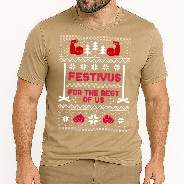 Festivus For The Rest Of Us Christmas Sweater Classic Cooling Performance Crew T-Shirt