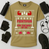 Festivus For The Rest Of Us Christmas Sweater Classic Cooling Performance Crew T-Shirt