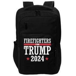 Firefighters For Trump 2024 President Republican Firefighter Impact Tech Backpack