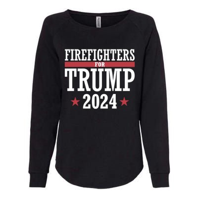 Firefighters For Trump 2024 President Republican Firefighter Womens California Wash Sweatshirt