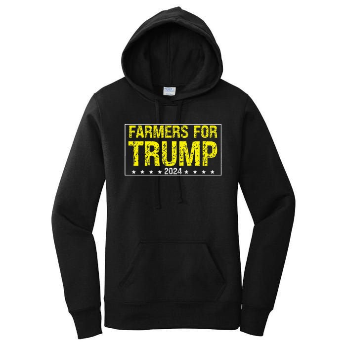 Farmers For Trump 2024 Women's Pullover Hoodie