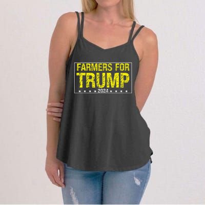 Farmers For Trump 2024 Women's Strappy Tank