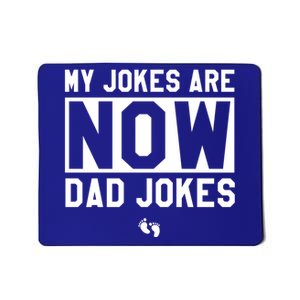 Funny First Time Dad Funny Gift New Father Dad Jokes Gift Mousepad