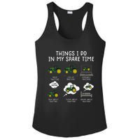 Funny Farming Tractor Lover Easily Distraced By Tractors Ladies PosiCharge Competitor Racerback Tank