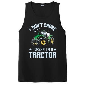 Farming Farmer Tee I Dont Snore I Dream Im A Tractor PosiCharge Competitor Tank