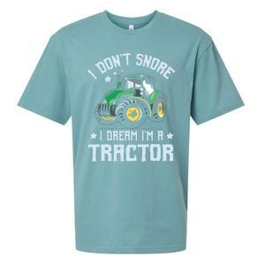 Farming Farmer Tee I Dont Snore I Dream Im A Tractor Sueded Cloud Jersey T-Shirt