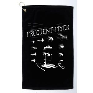 Fly Fishing Tying Funny Fisherman Christmas Fathers Day Gift Platinum Collection Golf Towel