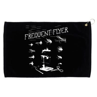 Fly Fishing Tying Funny Fisherman Christmas Fathers Day Gift Grommeted Golf Towel