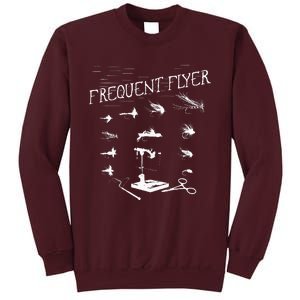 Fly Fishing Tying Funny Fisherman Christmas Fathers Day Gift Tall Sweatshirt