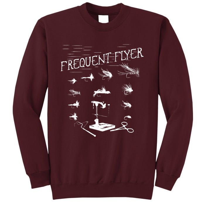 Fly Fishing Tying Funny Fisherman Christmas Fathers Day Gift Tall Sweatshirt