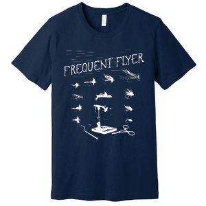 Fly Fishing Tying Funny Fisherman Christmas Fathers Day Gift Premium T-Shirt