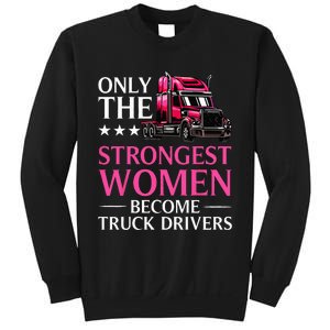 Funny Female Truck Driver Design For  Trucking Sweatshirt