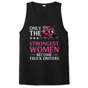 Funny Female Truck Driver Design For  Trucking PosiCharge Competitor Tank