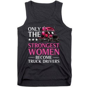 Funny Female Truck Driver Design For  Trucking Tank Top