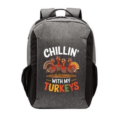 Funny Family Thanksgiving Chillin With My Turkeys Vector Backpack