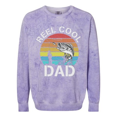 Funny Fishing tee Vintage Reel Cool Grandpa Colorblast Crewneck Sweatshirt